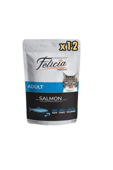 Felicia Kedi Pouch Somon X 12 ürün görseli 1