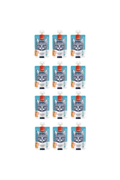 Wanpy Tavuk Havuç Kedi Et Ezme X 12 ürün görseli 1