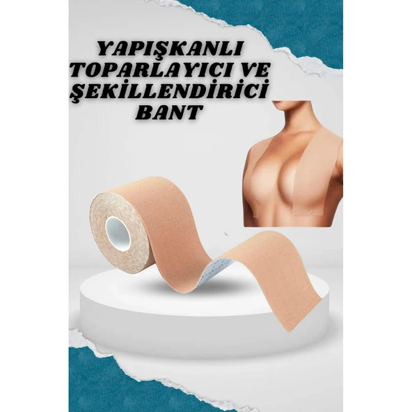 Toparlayıcı Göğüs Bandı Şekillendirici Ten Rengine Uygun Esnek Hassas Ciltlere Uygun ürün görseli 1