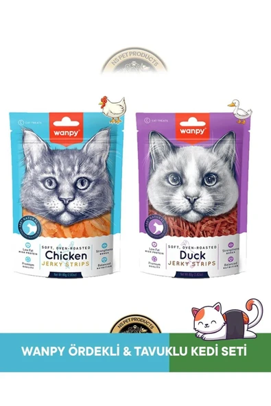 Wanpy Kedi Ödül Maması Ördek Tavuk Fileto Karma 2 'li ürün görseli 1