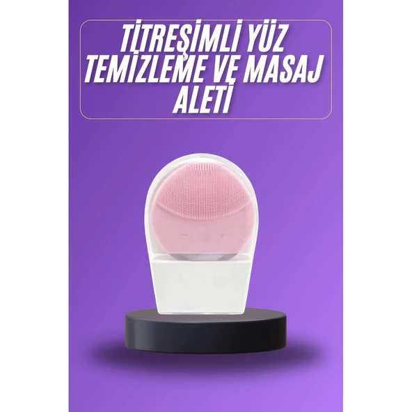 Titreşimli Yüz Masaj Aleti Titreşimli Makyaj Temizleme Cihazı ürün görseli 1