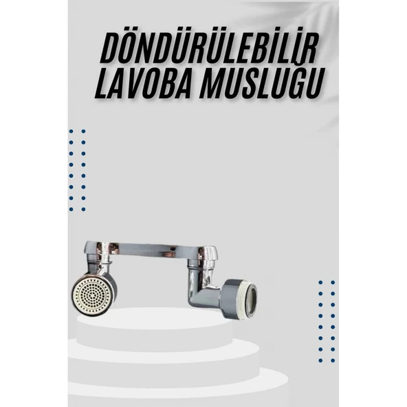 Dönebilen Musluk Başlığı Akrobat Mutfak Banyo Musluk Ucu Başlığı Oynar Başlıklı ürün görseli 1