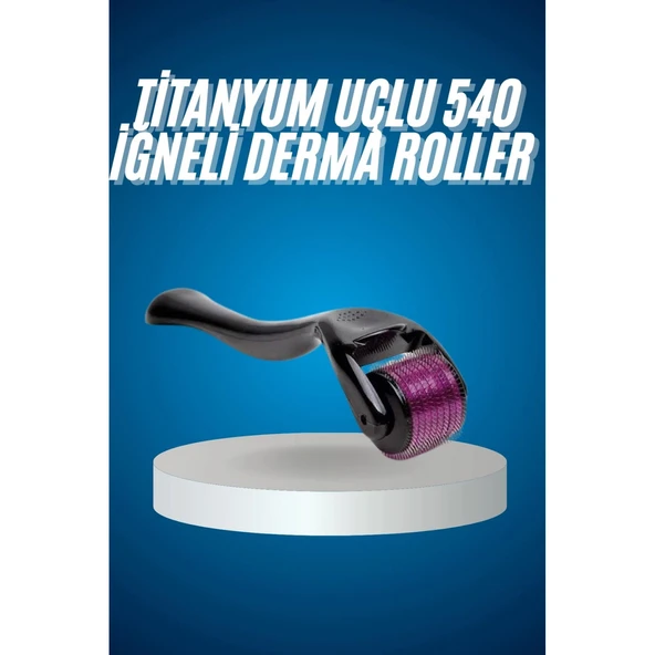 Titanyum Uçlu Derma Roller 540 İğneli 1 mm Gözenek Azaltıcı Akne İzlerine Uygun ürün görseli 1