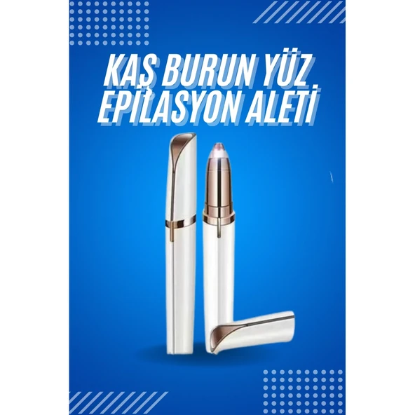 Tüy Kıl Alma Kaş Bıyık Unisex Yüz Bakım Epilasyon Aleti Pilli ürün görseli 1