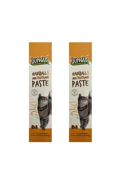 Jungle Hairball & Multivitamin Kedi Macunu 75 Ml (2 Adet) ürün görseli 1