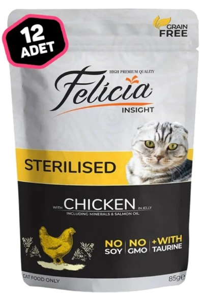 Felicia Kedi Pouch Kısır Tavuk 85 Gr X 12 ürün görseli 1