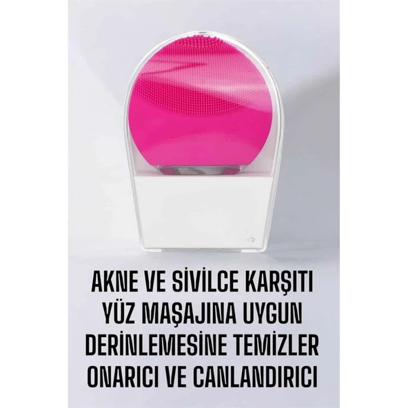 Profesyonel Yüz Temizleme Masaj Aleti Su Geçirmez, Kablosuz Şarj Özellikli Kolay Temizlenebilir ürün görseli 1