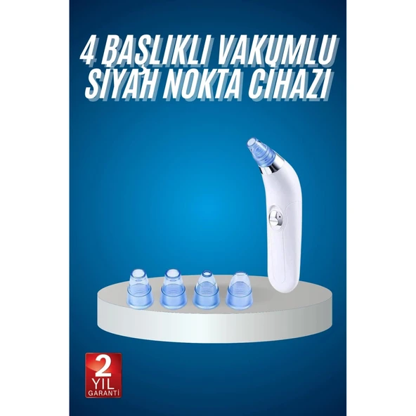 4 Başlıklı Vakumlu Siyah Nokta Ve Yüz Temizleme Cihazı ürün görseli 1