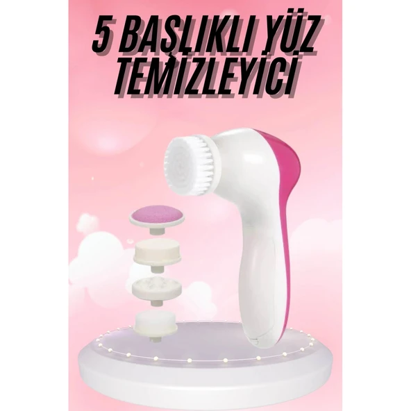 5 Başlıklı Titreşimli Cilt Temizleme Seti Canlandırıcı ve Onarıcı ürün görseli 1