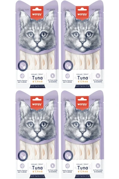 Wanpy Kedi Krema Ton Yengeç X 4 Paket ürün görseli 1