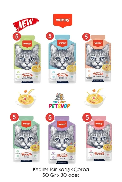 Wanpy Kedi Çorba Karışık X 30 ürün görseli 1