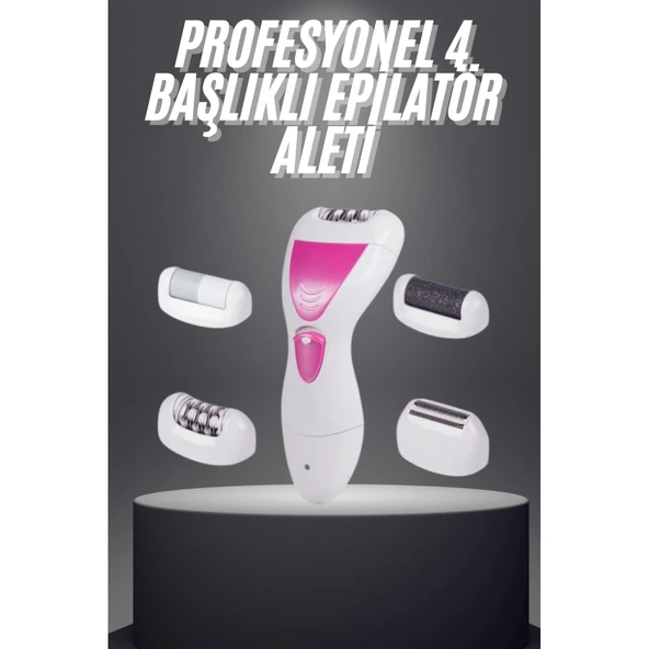 Şarjlı Epilasyon Cihazı Çok Başlıklı Ayak Bakımına Uygun Epilatör Aleti ürün görseli 1