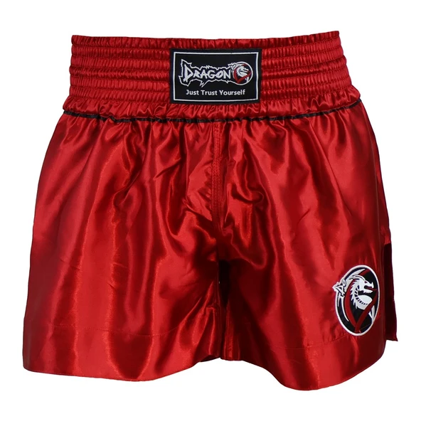 DragonDo MT3033 Muaythai Şortu Kırmızı Kick Boks Şortu ürün görseli 1