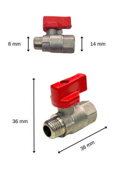 ŞENPRES Mini Küresel Vana 1/4" ürün görseli 1