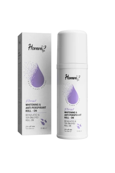 hommlife Floral Beyazlatici & Terleme Önleyici Roll On 75ml ürün görseli 1