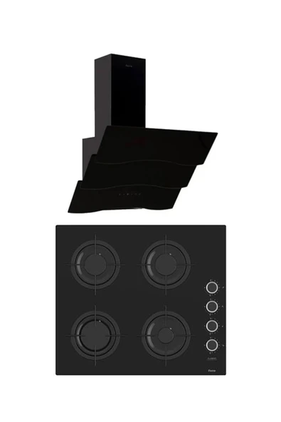 Ferre MEGA PLUS SERİSİ 2'Lİ CAM ANKASTRE SET ( CS205-D023 ) ürün görseli 1