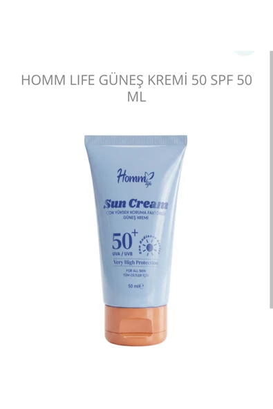 Homm Bitkisel HOMM LIFE GÜNEŞ KREMİ 50 SPF 50 ML Homm ürün görseli 1