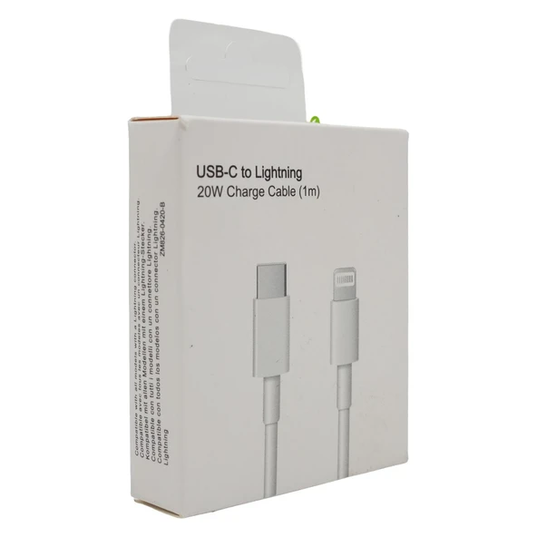 USB-C to Lightning 20W 1 Metre Şarj Kablosu ürün görseli 1