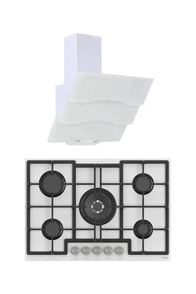Ferre MEGA PLUS SERİSİ 2'Lİ CAM ANKASTRE SET ( ED036-BSPR600 ) ürün görseli 1