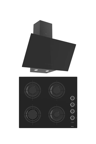 Ferre MEGA PLUS SERİSİ 2'Lİ CAM ANKASTRE SET ( CS205-D077 ) ürün görseli 1