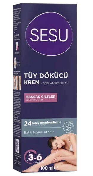 Sesu Tüy Dökücü Krem Hassas Ciltler 100 ml ürün görseli 1