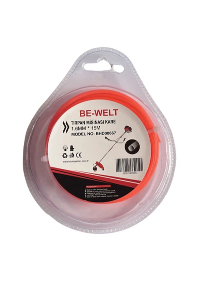 Be-welt Tırpan Kare Misina- 1.6mm 15 Metre Mini ürün görseli 1