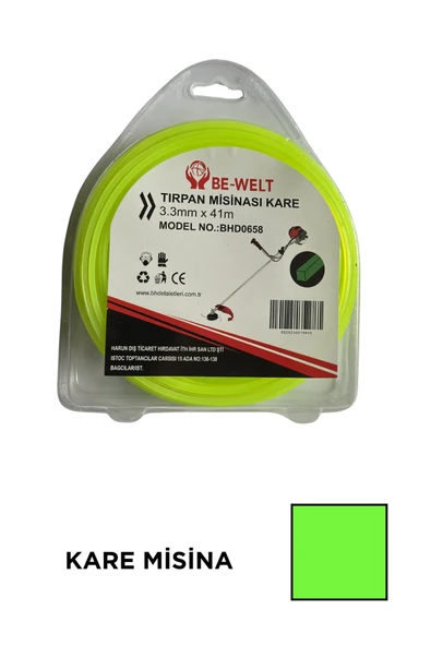 Be-welt Tırpan Misina Kare- 3.3mm 41 Metre - Yüksek kalite ürün görseli 1