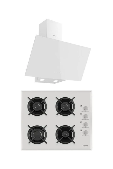 Ferre MEGA PLUS SERİSİ 2'Lİ CAM ANKASTRE SET ( 1140B-D078 ) ürün görseli 1