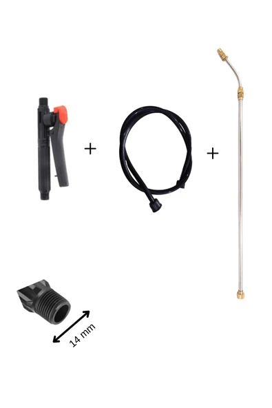F&S Yazıcı Ticaret İlaçlama Pompası 3"lü set- Hortum+Kabze+Çubuk) ürün görseli 1