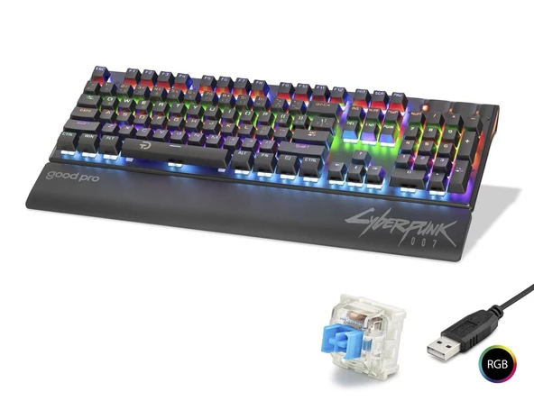 Mekanik Gaming Klavye Blue Switch Bilek Destekli Rgb - Siyah G525XB ürün görseli 1