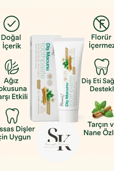 HOMM BİTKİSEL ÜRÜNLER HOMM LIFE MİSVAK DİŞ MACUNU 75 ML ürün görseli 1