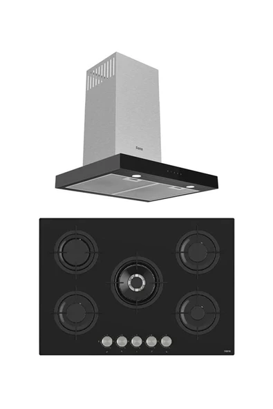 Ferre MEGA PLUS SERİSİ 2'Lİ CAM ANKASTRE SET ( RS035-D100 ) ürün görseli 1