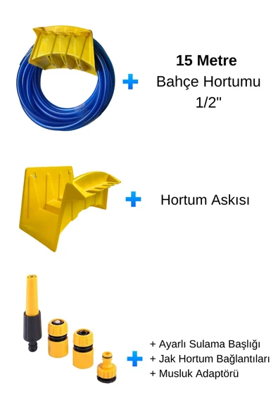 Sertsan Bahçe Sulama Hortum Askılı Paket - 15 Metre ürün görseli 1