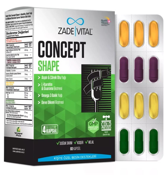 Zade Vital Concept Shape 60 Kapsül ürün görseli 1