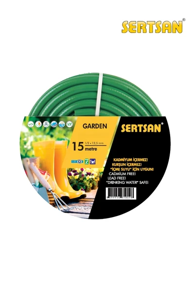Sertsan 1/2" Garden Bahçe Hortumu 15 Metre - ürün görseli 1