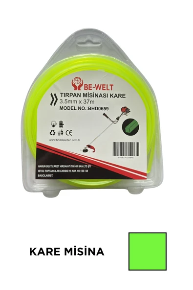 Be-welt Tırpan Misina Kare- 3.5mm 37 Metre - Yüksek kalite ürün görseli 1