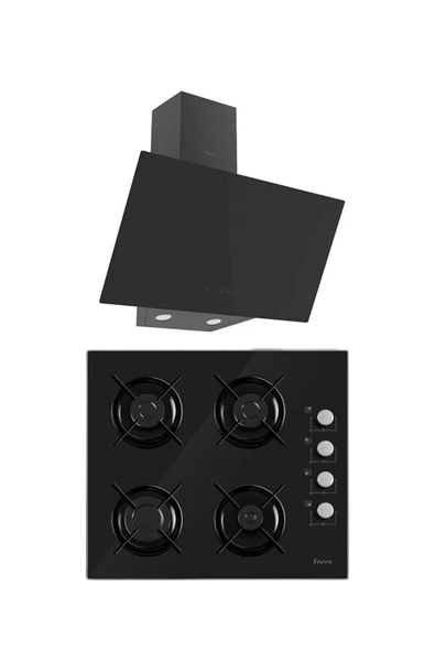 Ferre MEGA PLUS SERİSİ 2'Lİ CAM ANKASTRE SET ( 2140S-D077 ) ürün görseli 1