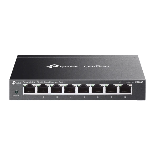 OMADA TP-LINK ES208G 8PORT KOLAY YÖNETILEBILIR SWITCH ürün görseli 1