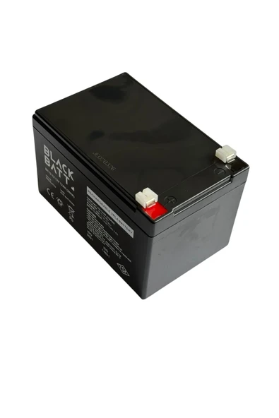 BLACK BATT Akü 12V - 12ah, - 2026 Üretim ! (Akülü Araba - Oyuncak Scooter Bisikler vs Araçlar için uygundur ! ürün görseli 1
