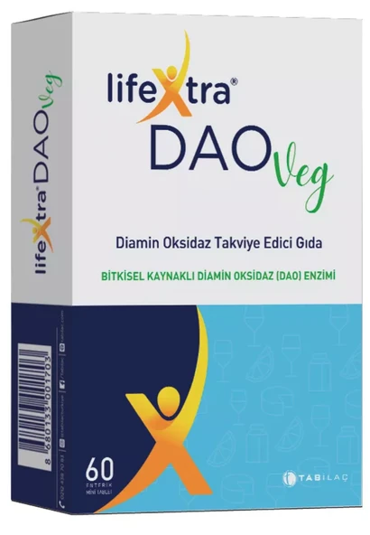 LifeXtra DAOVeg Diamin Oksidaz Takviye Edici Gıda 30 Tablet ürün görseli 1