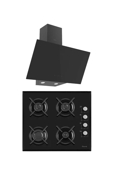 Ferre MEGA PLUS SERİSİ 2'Lİ CAM ANKASTRE SET ( S1140-D077 ) ürün görseli 1