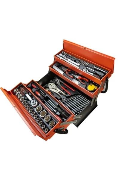 PROHUMMER Katlanır 5 Gözlü Metal Takım Çantası 81 Parça PH223 ürün görseli 1