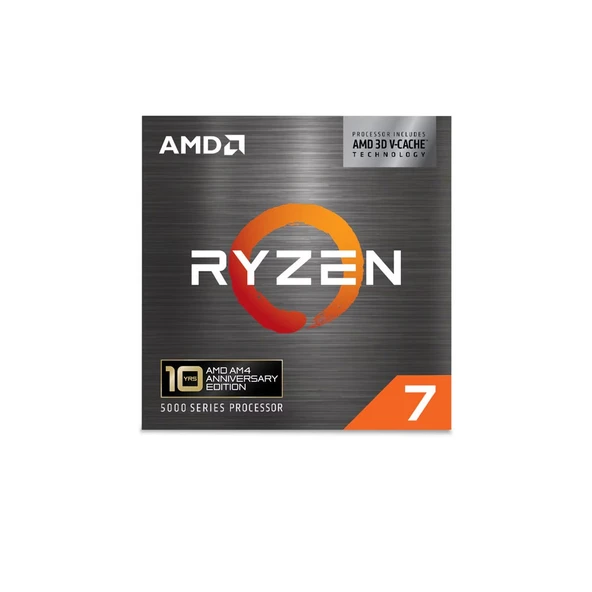 AMD Ryzen 7 5800X3D Soket AM4 3.4GHz 100MB 105W 7nm 10. Yıl Serisi 100-100000651POF Kutulu İşlemci ürün görseli 1