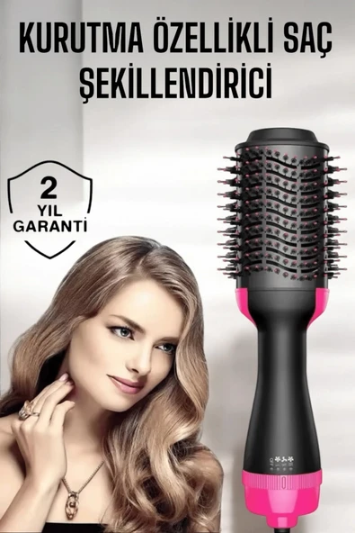 Nevamel 1200 Watt Gücünde Negatif İyon Teknolojili 3 Isı Kademeli Fön Tarağı ürün görseli 1