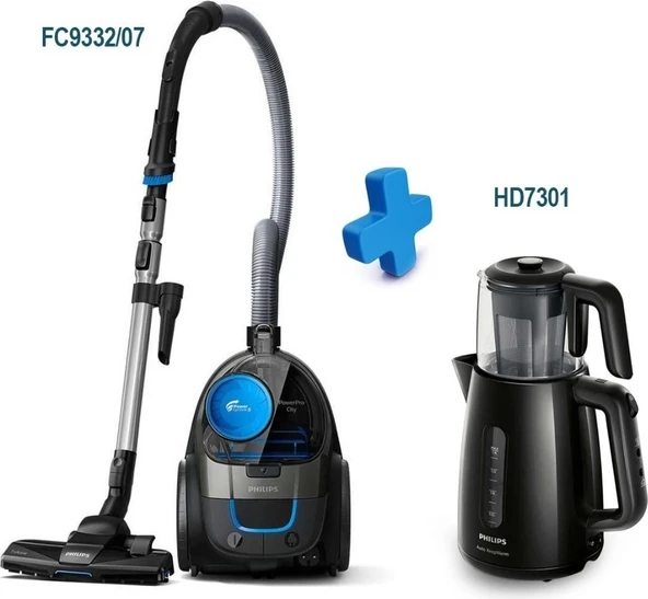 Philips FC9332/07 Powerpro City Toz Torbasız Süpürge HEPA Filtreli 1.5 L Toz Haznesi ile Güçlü Emiş ürün görseli 1