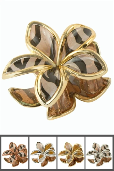Leopar Desenli Lotus Mandal Toka 8 cm ürün görseli 1
