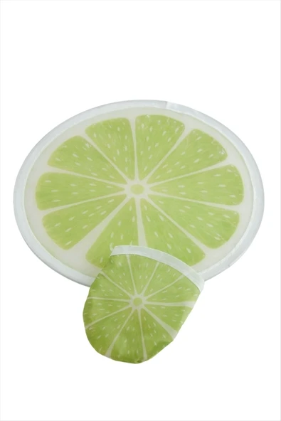Limon Desenli Kore Yelpaze - Resim 2