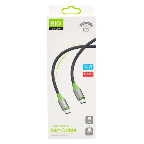 Type-C Kablo 60W Hızlı Şarj ve Data 1 Metre ürün görseli 1