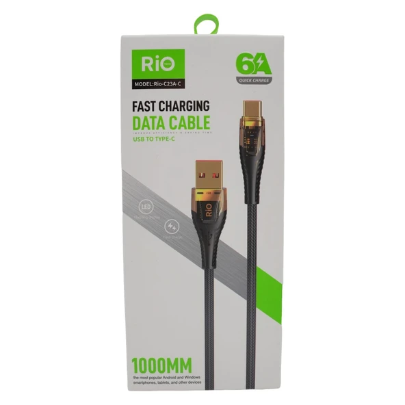 USB to Type-C Hızlı Şarj ve Veri Kablosu 1000mm ürün görseli 1