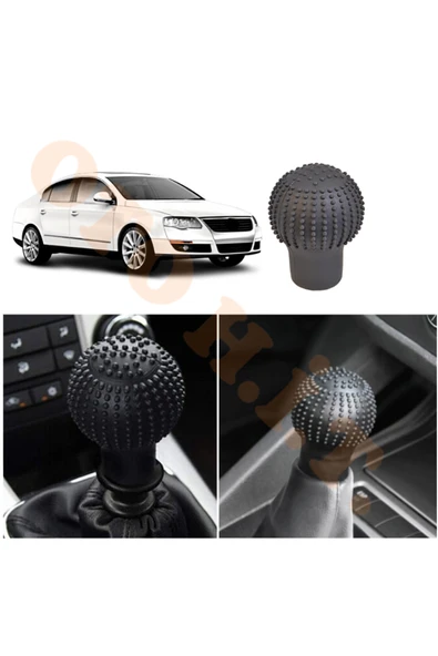 OTO H.İ.T. VOLKSWAGEN PASSAT B6 MANUEL UYUMLU VİTES KILIFI MASAJLI MAT SİYAH ürün görseli 1